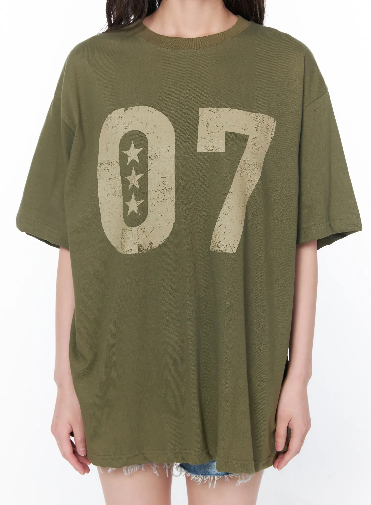 Oversized Graphic Print T-Shirt CA530 - Image 5