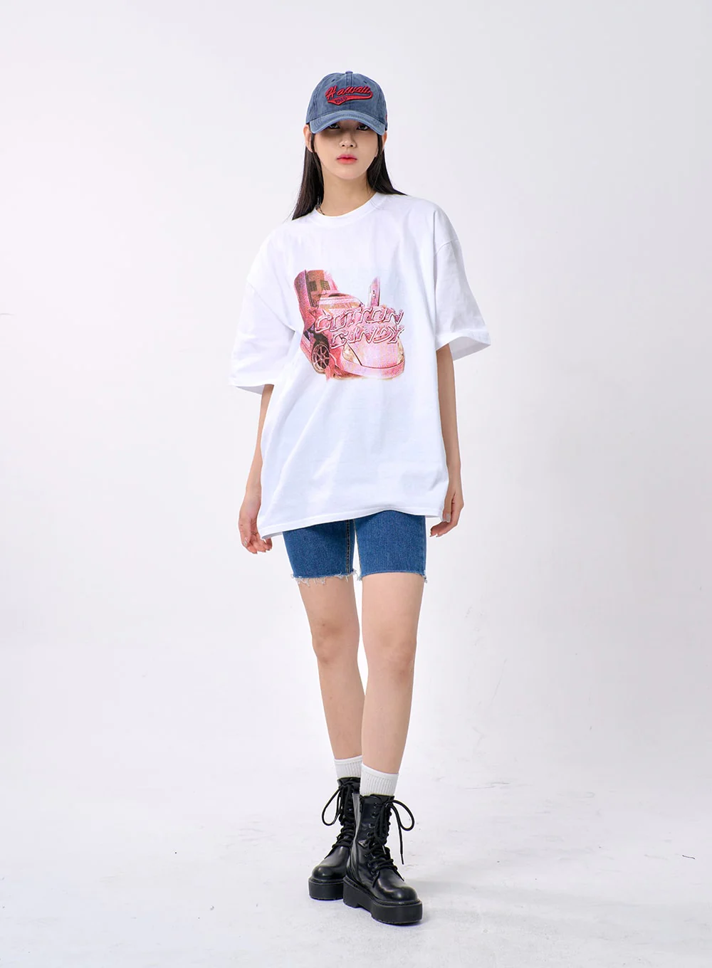 Oversized Graphic Tee BA327 - Image 3
