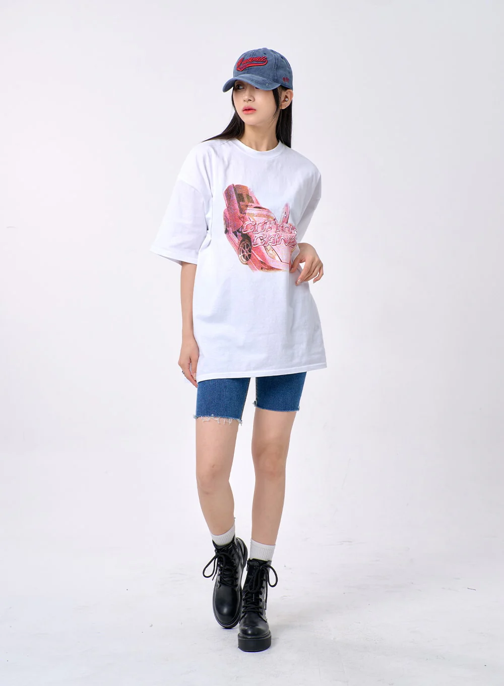 Oversized Graphic Tee BA327 - Image 4