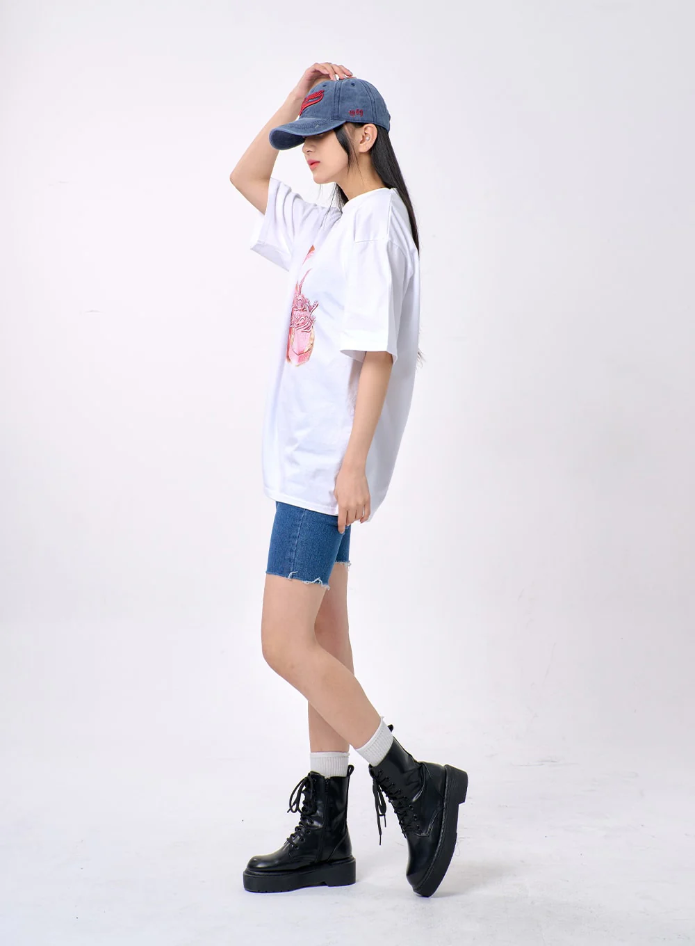 Oversized Graphic Tee BA327 - Image 5