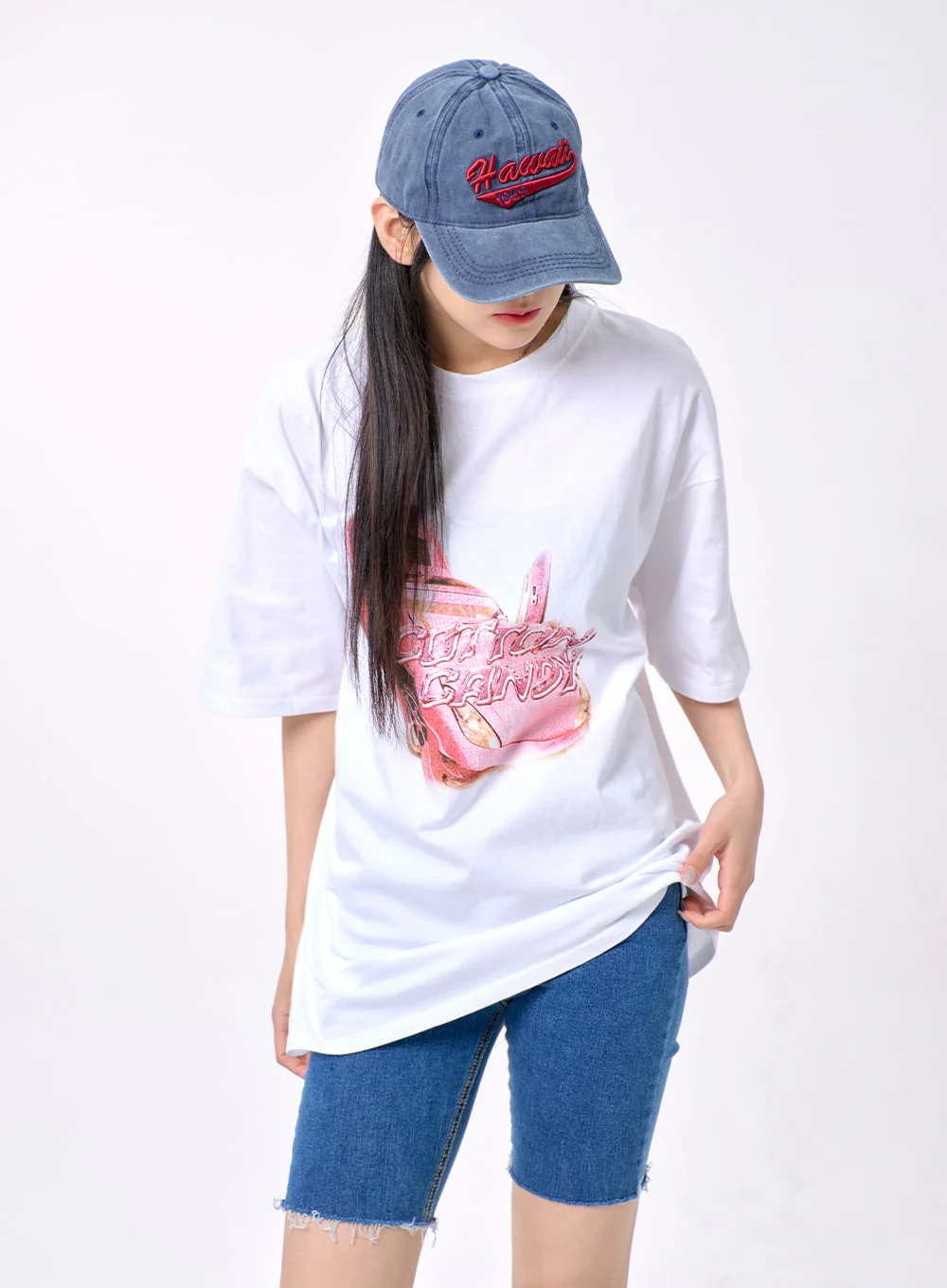 Oversized Graphic Tee BA327 - Image 7