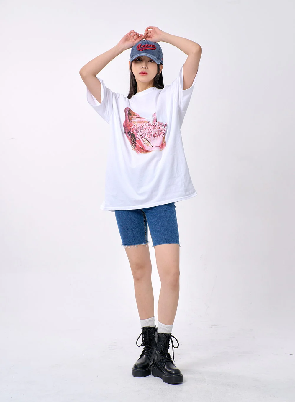 Oversized Graphic Tee BA327 - Image 8