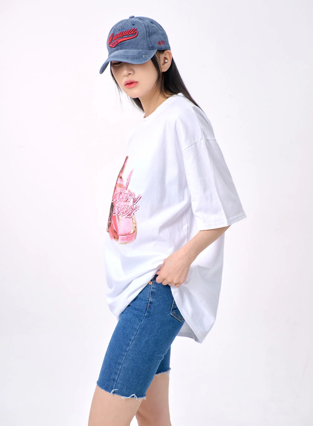 Oversized Graphic Tee BA327 - Image 9