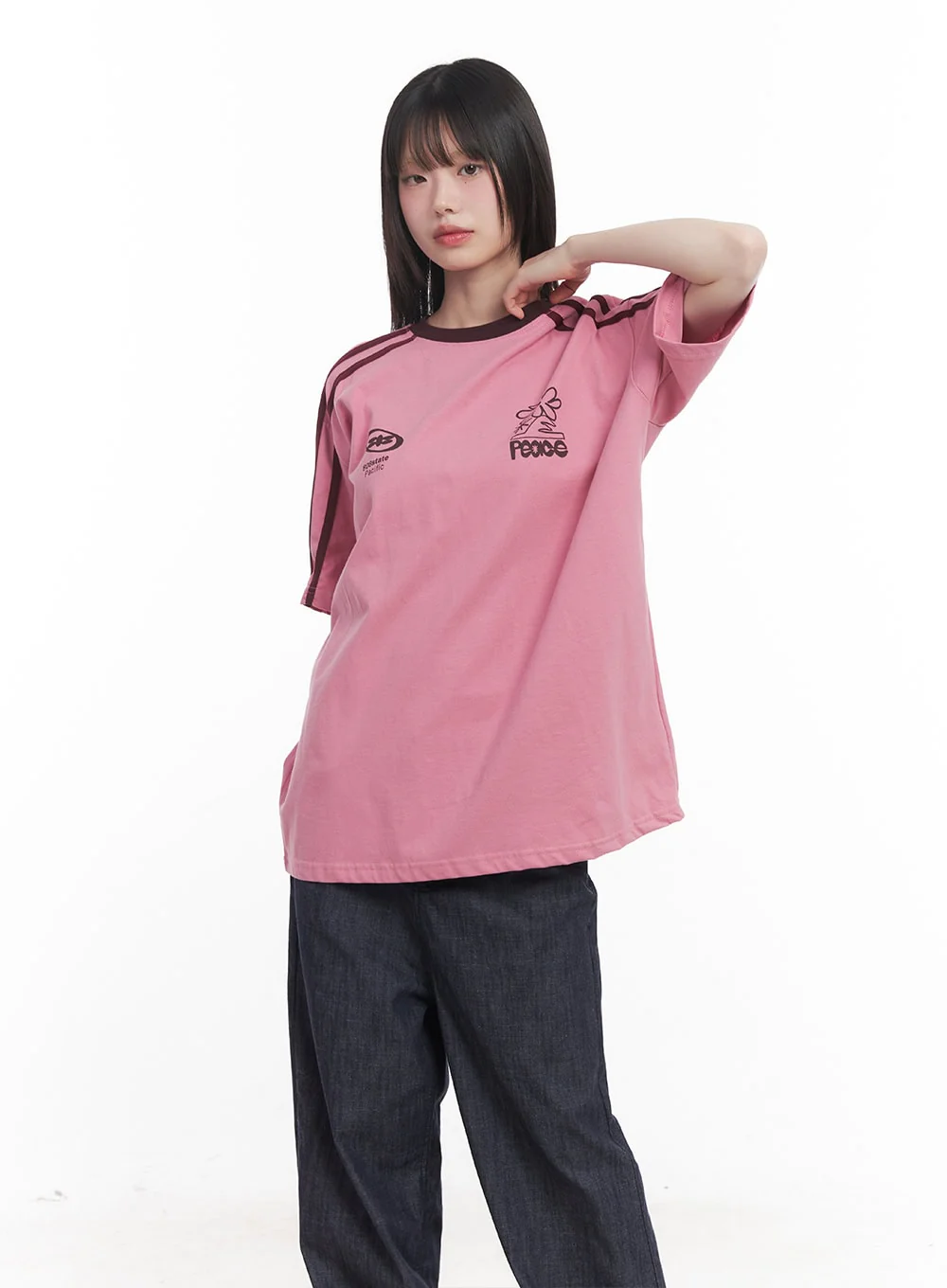 Oversized Graphic Tee CU506 - Image 2