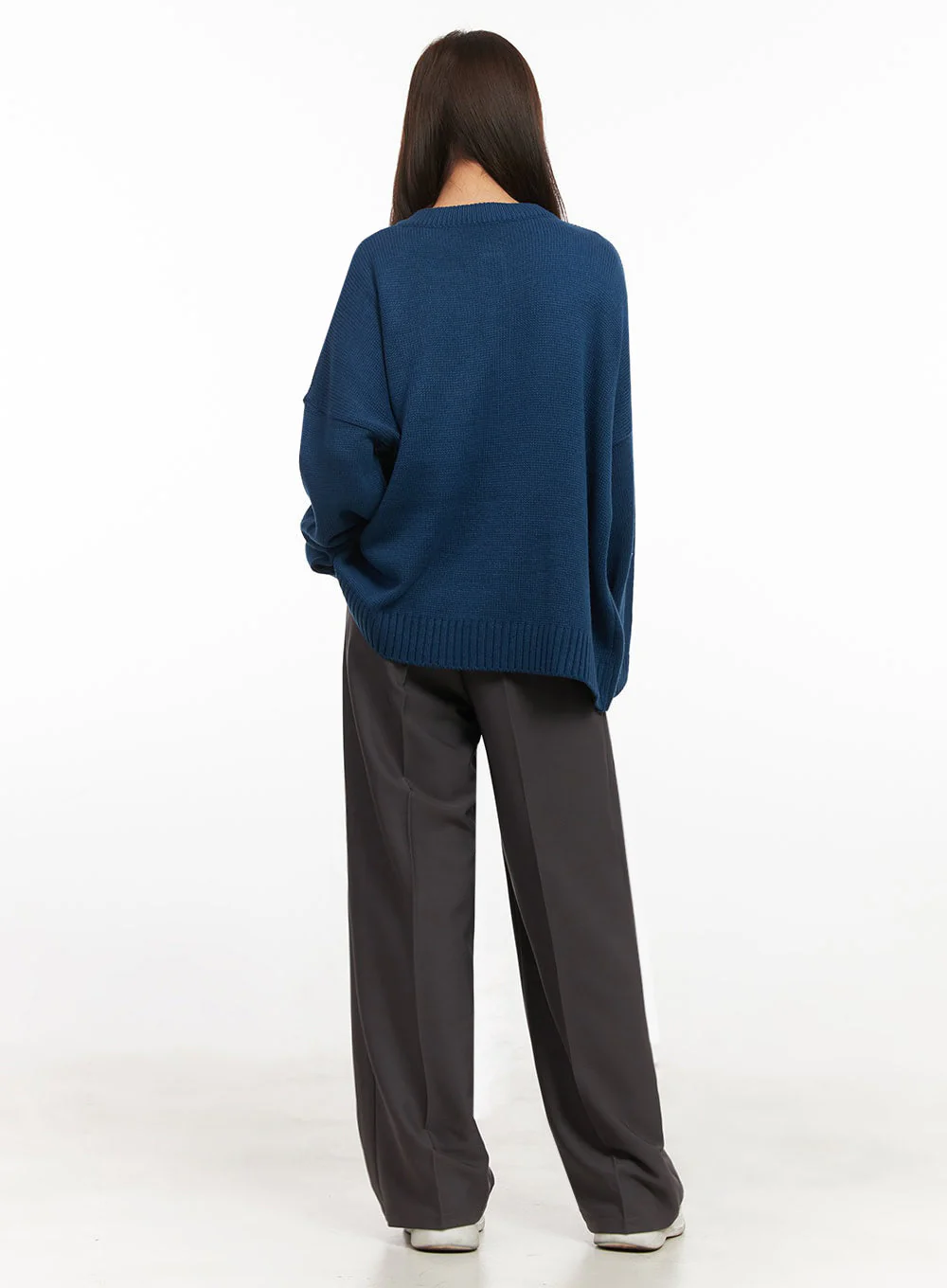 Oversized Half-Button Sweater IJ527 - Image 14