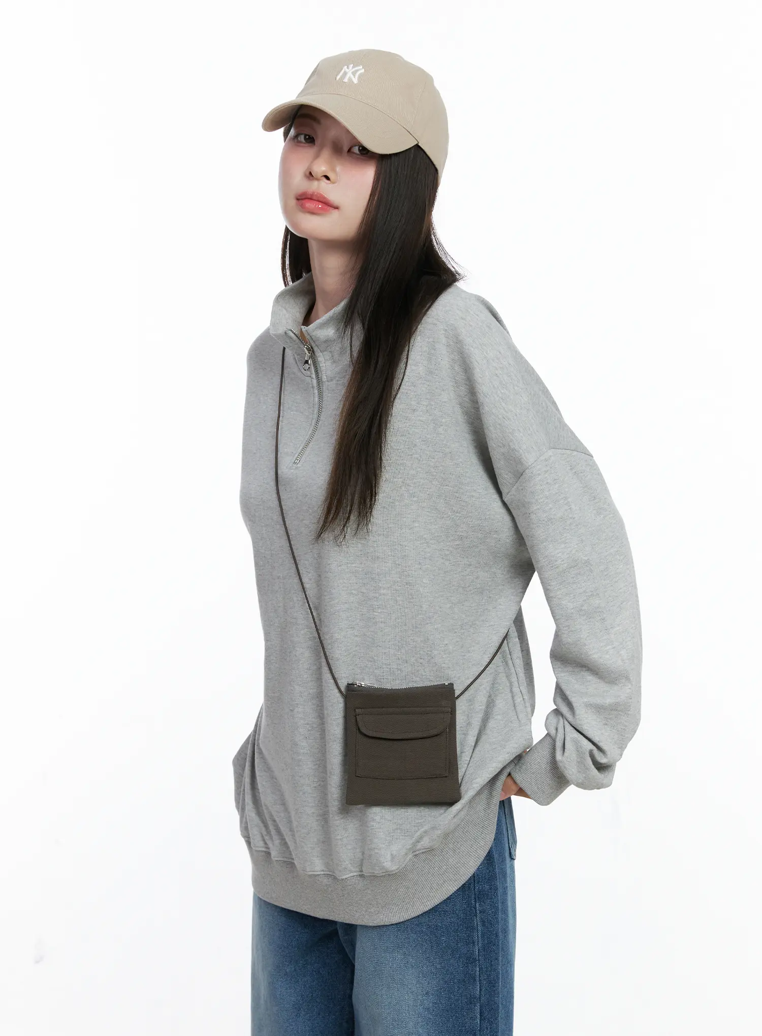 Oversized Half-Zip Pullover CO506 - Image 8