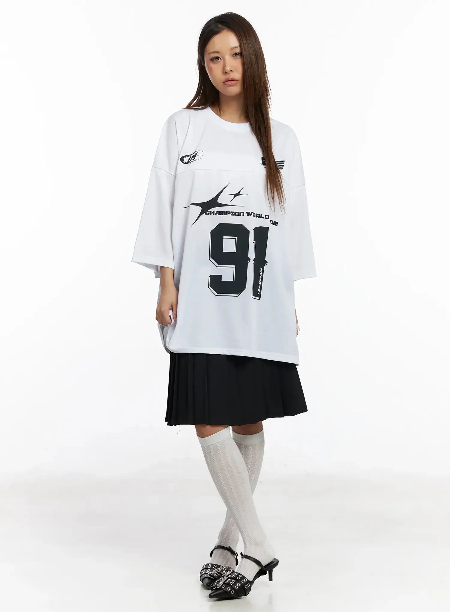 Oversized Jersey Tee IY504 - Image 5