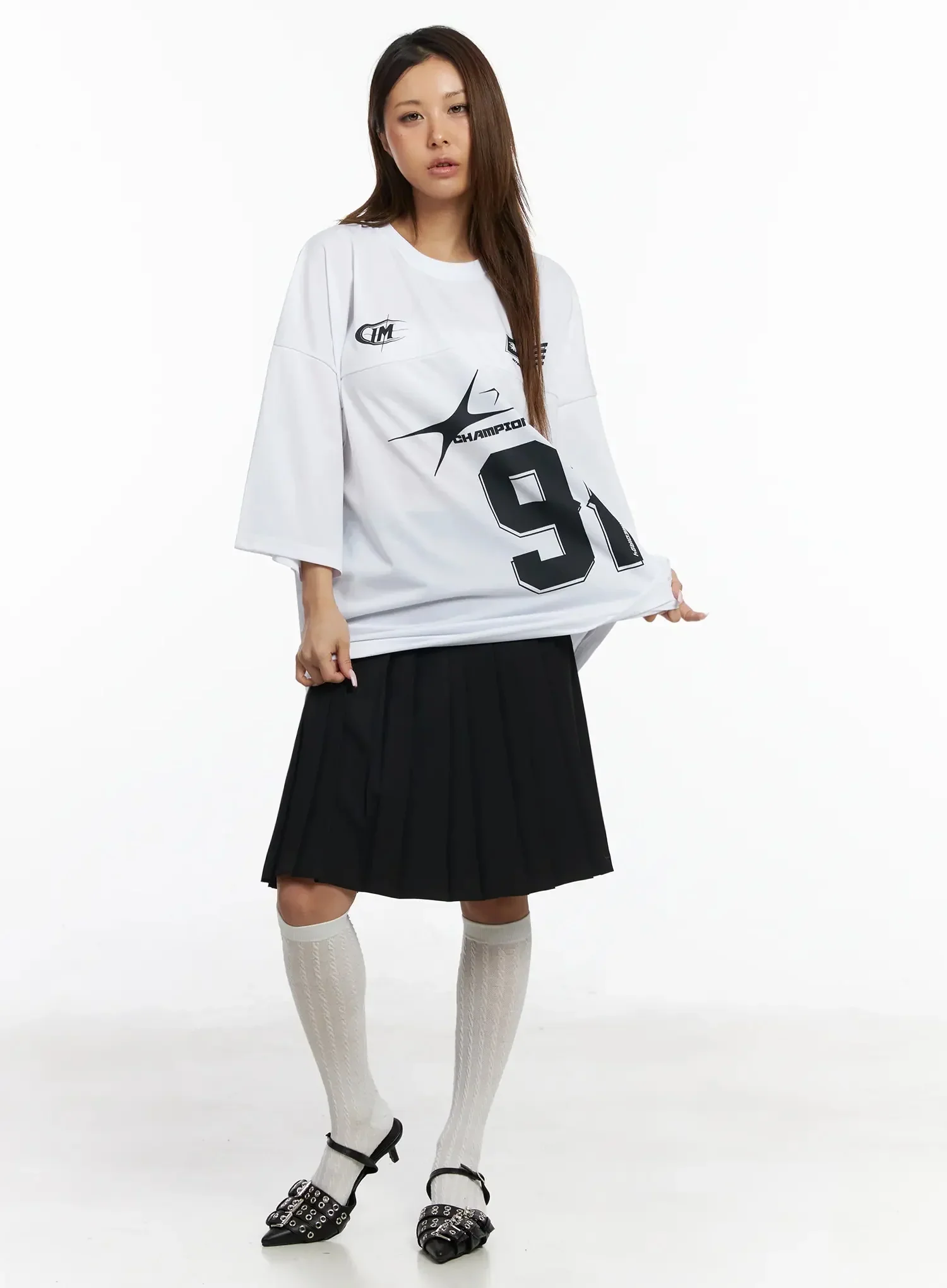 Oversized Jersey Tee IY504 - Image 6