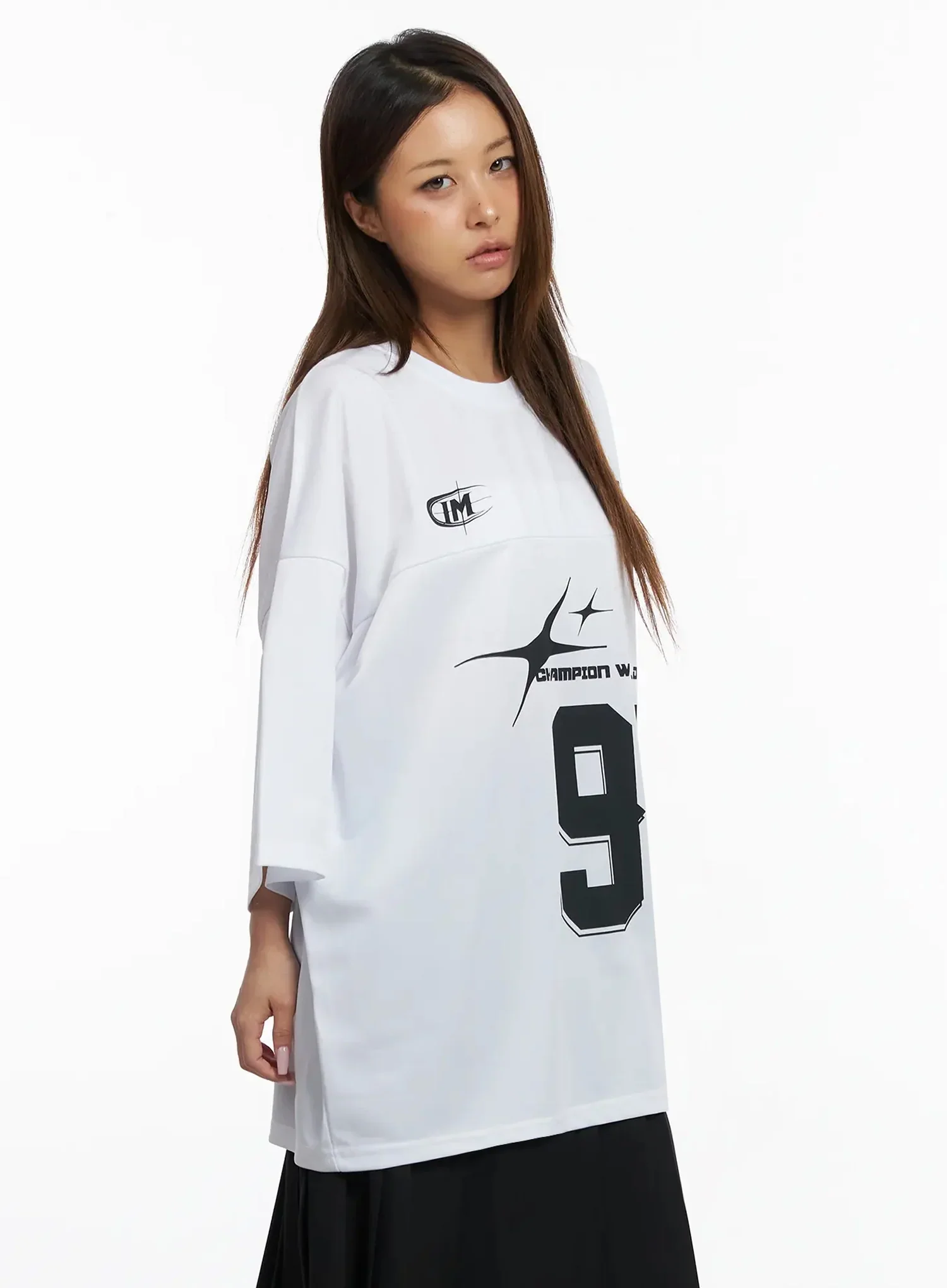 Oversized Jersey Tee IY504 - Image 8