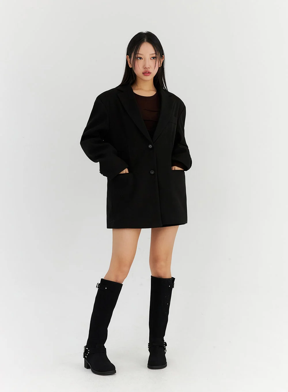 Oversized Midi Tailored Jacket CN315 - Image 6