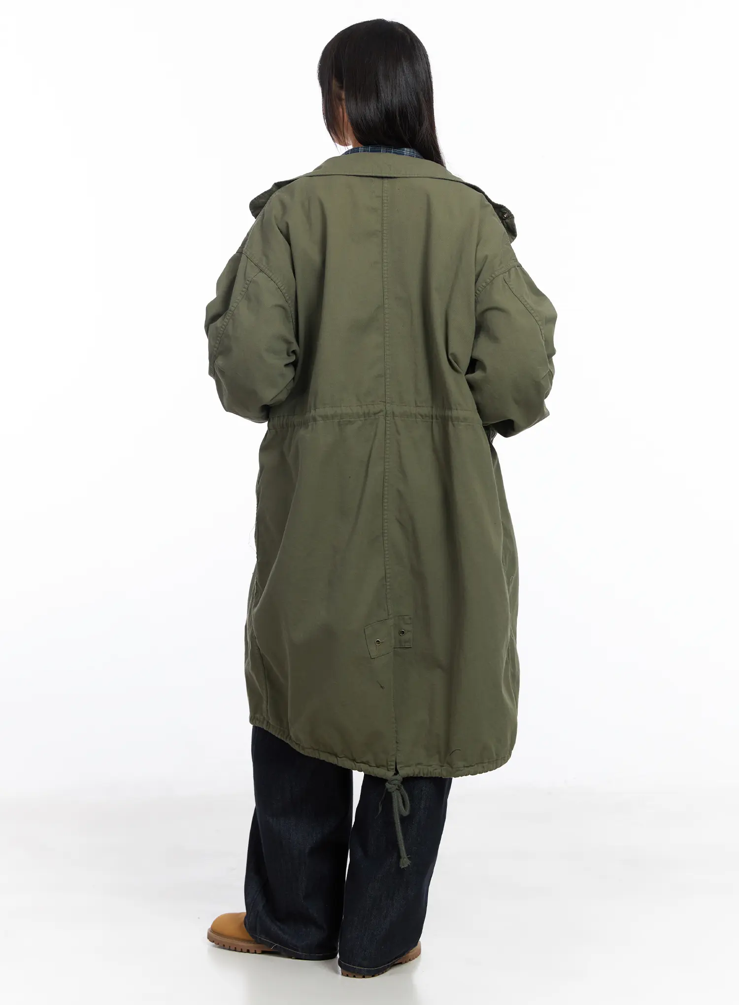 Oversized Safari Casual Trench Coat CF504 - Image 7