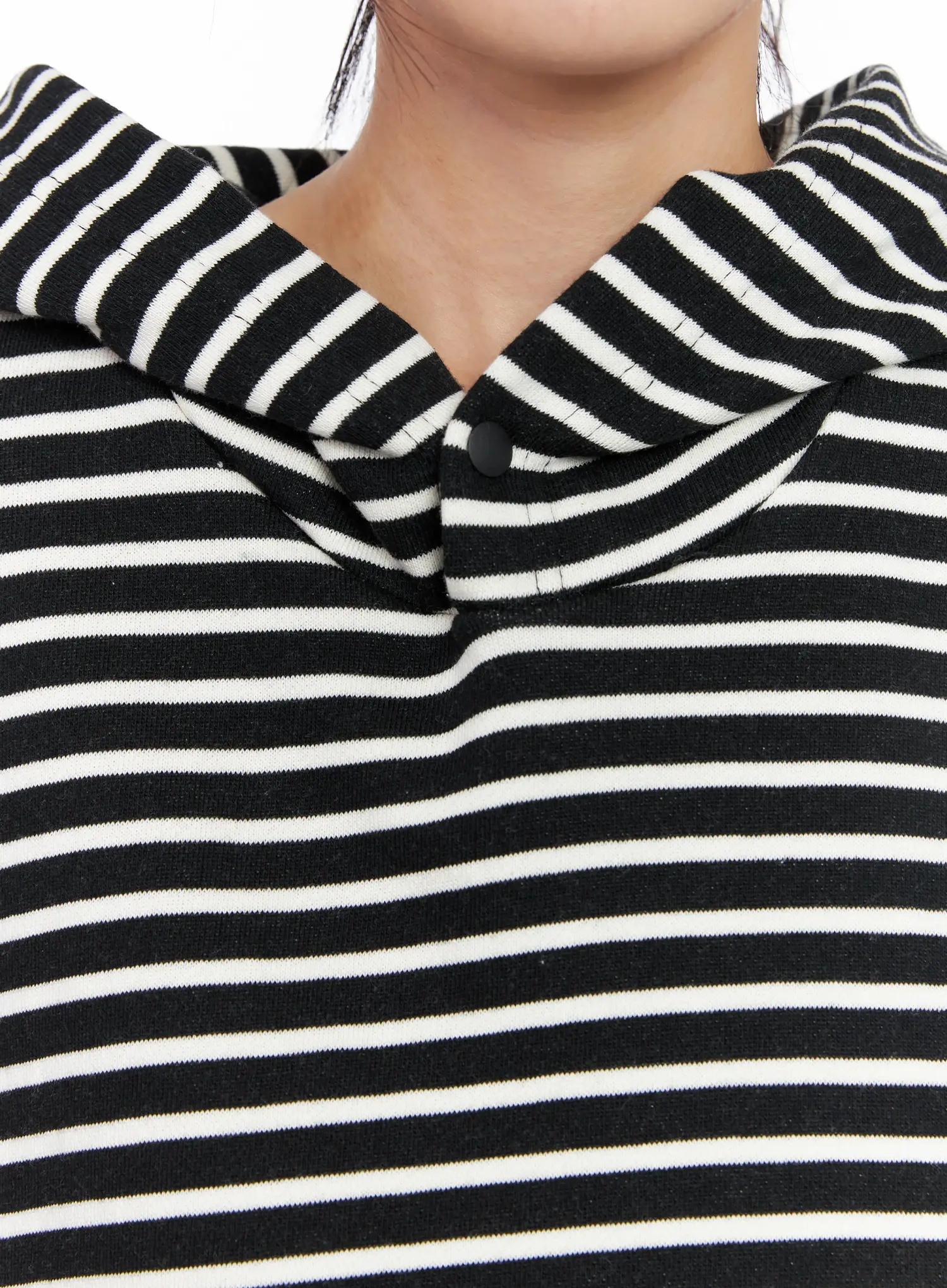 Oversized Striped Sleeveless Hoodie CL525 - Image 4