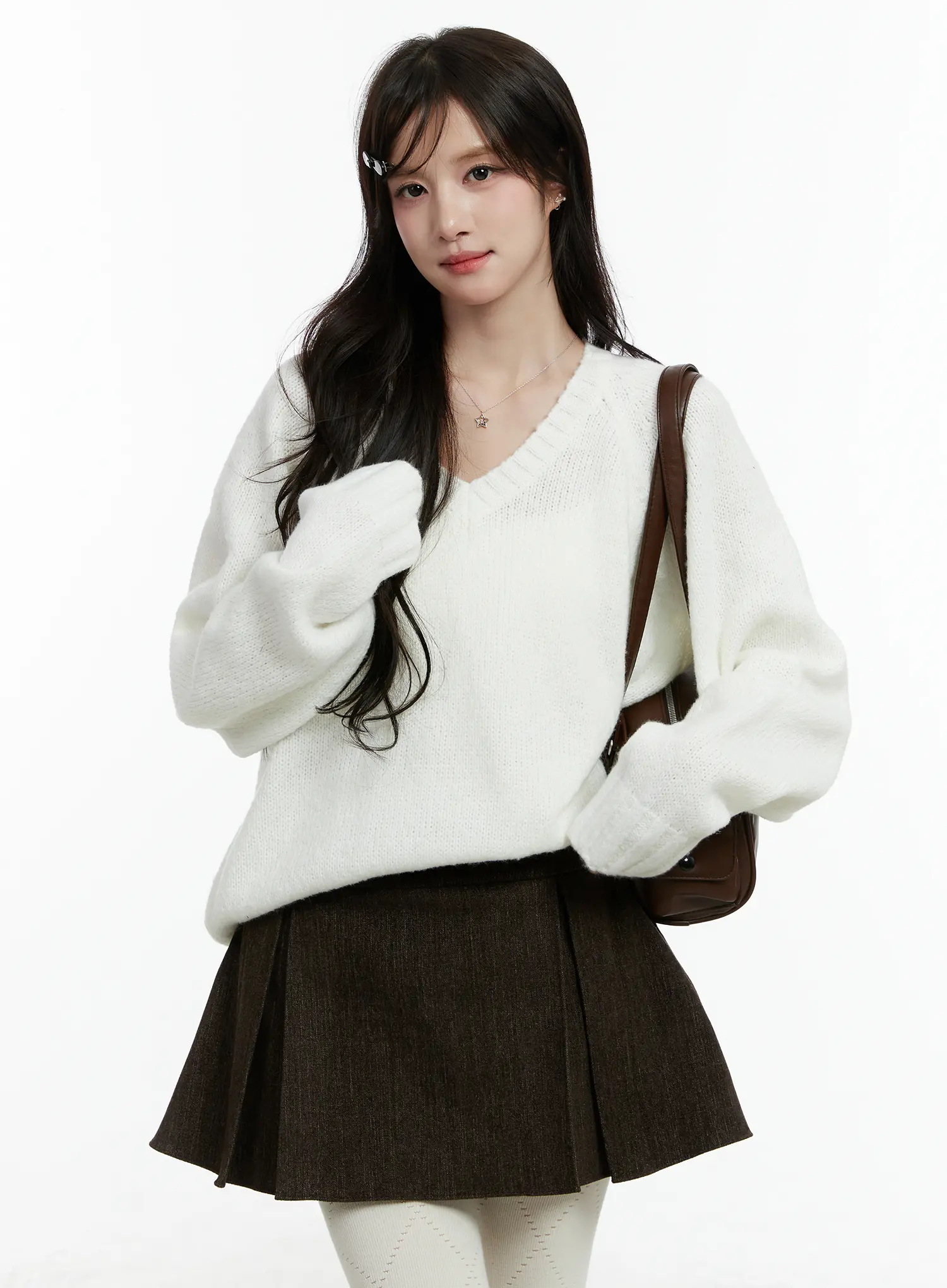 Oversized V-Neck Sweater CD523
