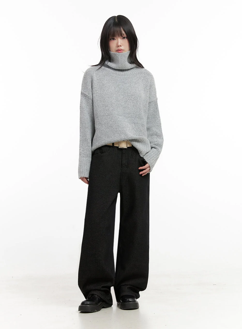 Oversized Warm Turtleneck Sweater IN427 - Image 10