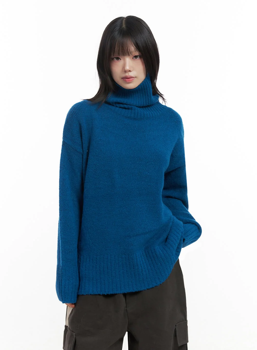Oversized Warm Turtleneck Sweater IN427 - Image 12