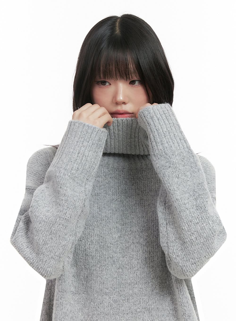 Oversized Warm Turtleneck Sweater IN427 - Image 4