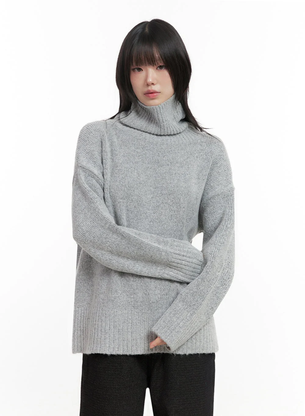 Oversized Warm Turtleneck Sweater IN427 - Image 5