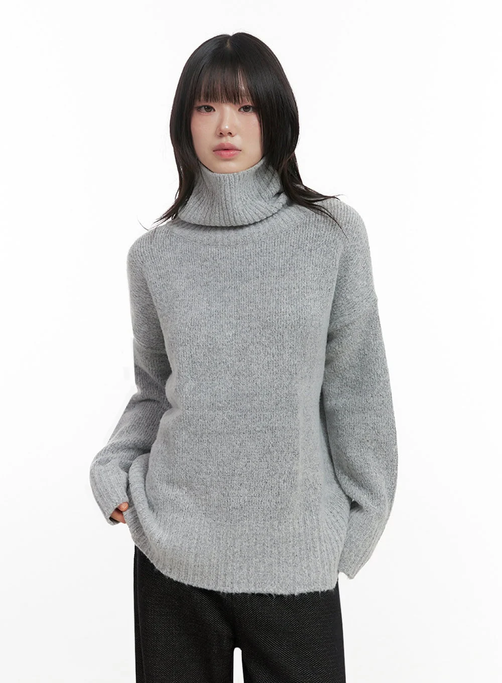 Oversized Warm Turtleneck Sweater IN427 - Image 6
