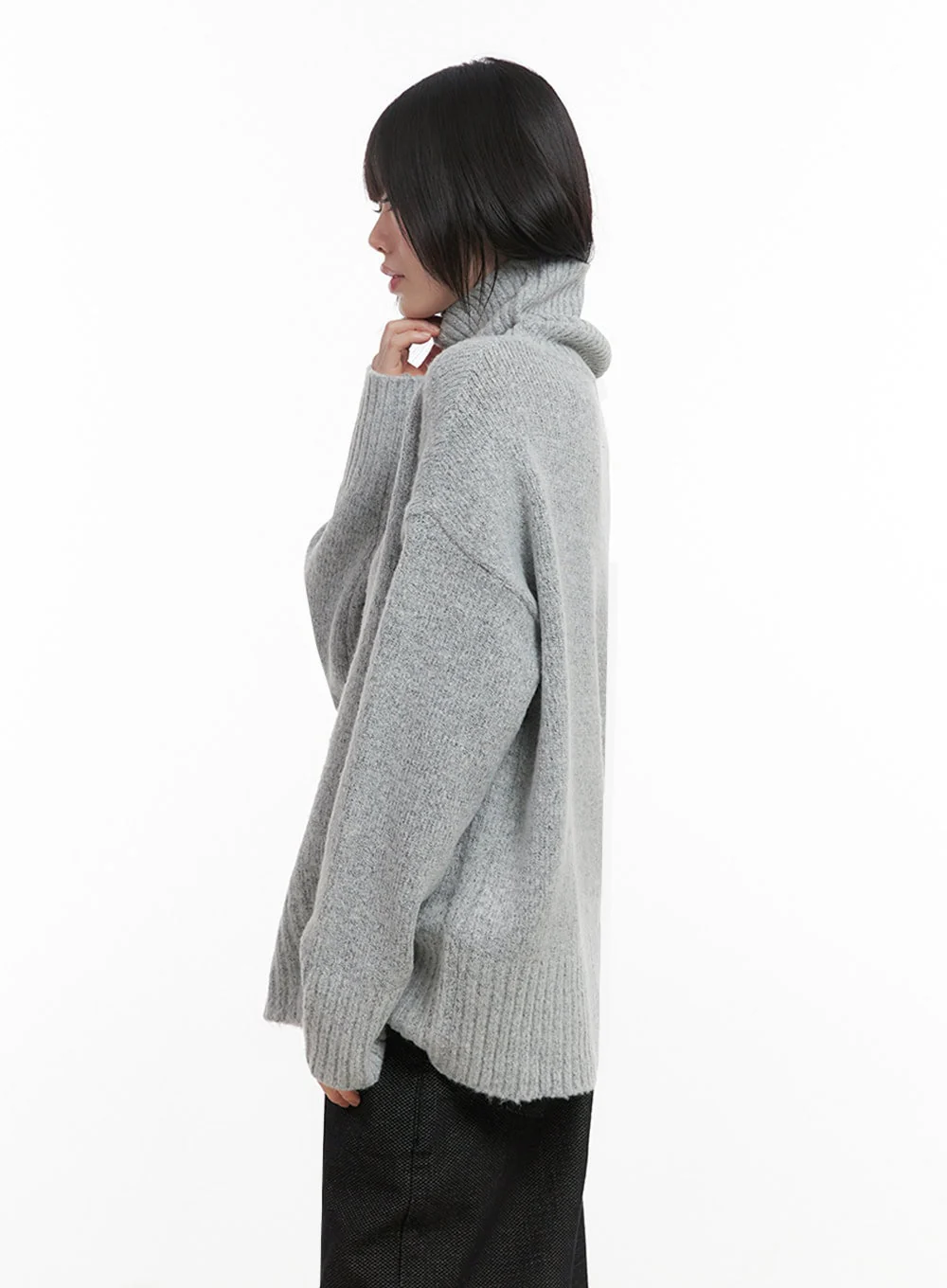 Oversized Warm Turtleneck Sweater IN427 - Image 7