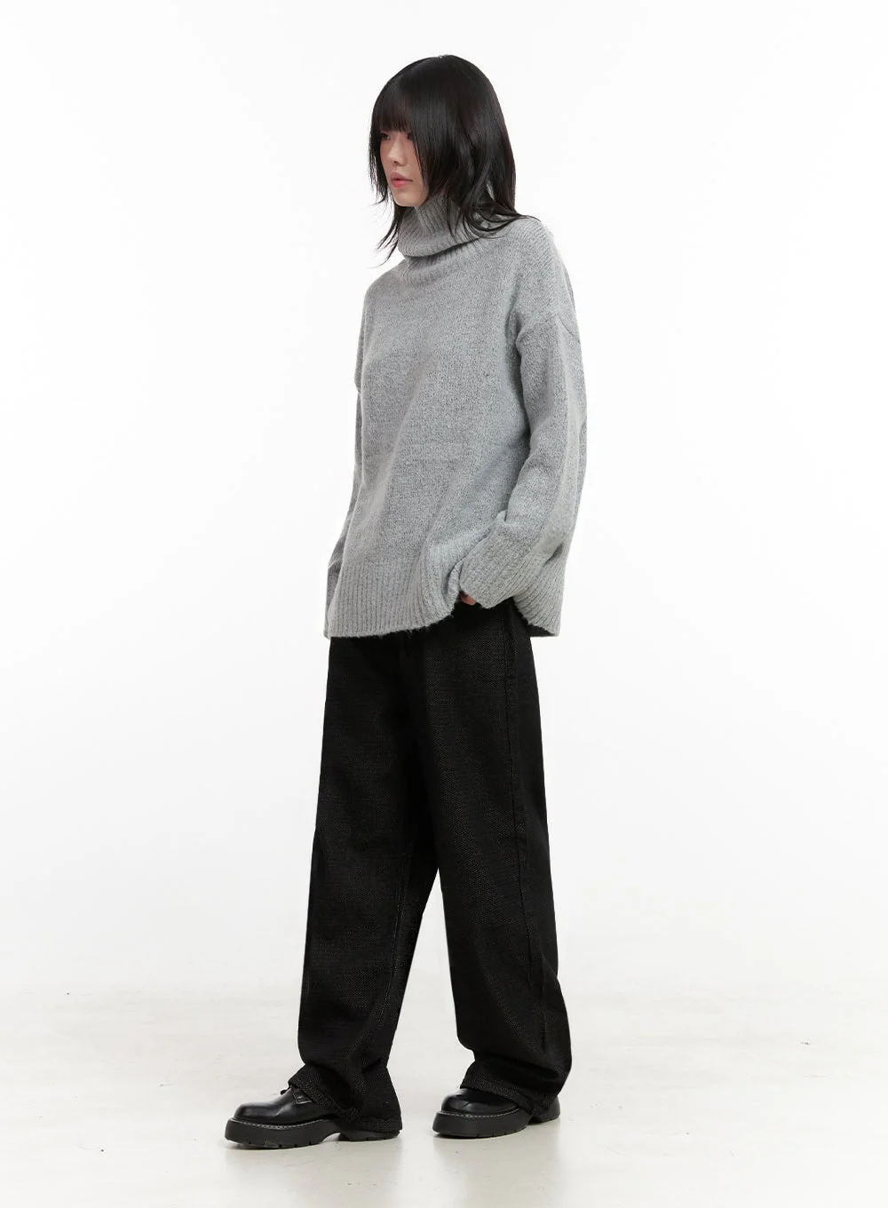 Oversized Warm Turtleneck Sweater IN427 - Image 8