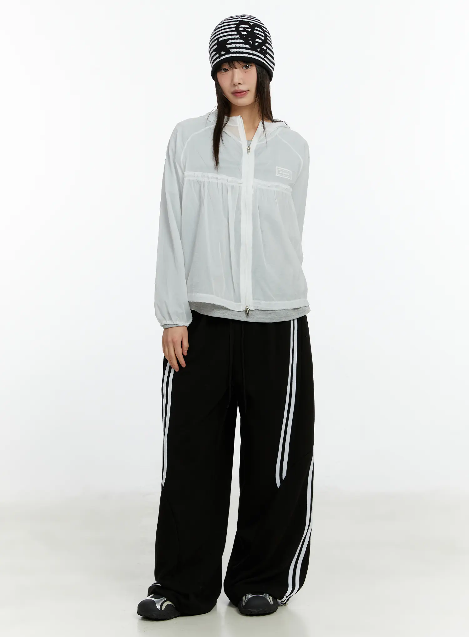 Oversized Wide Leg Track Pants CF510 - Image 4