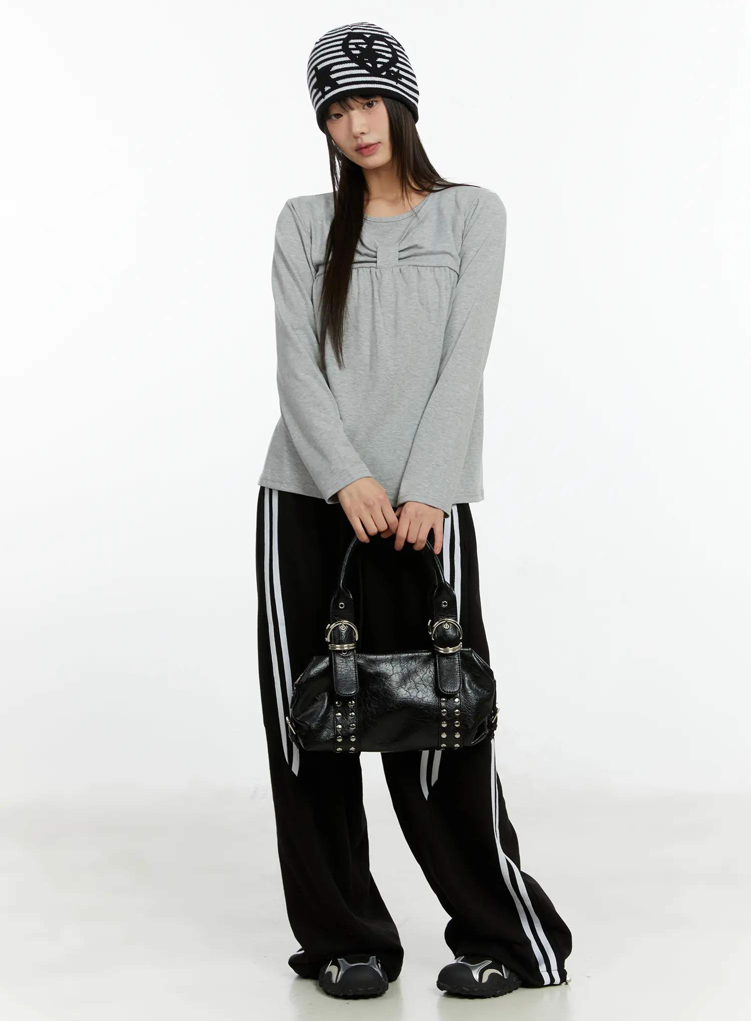Oversized Wide Leg Track Pants CF510 - Image 7