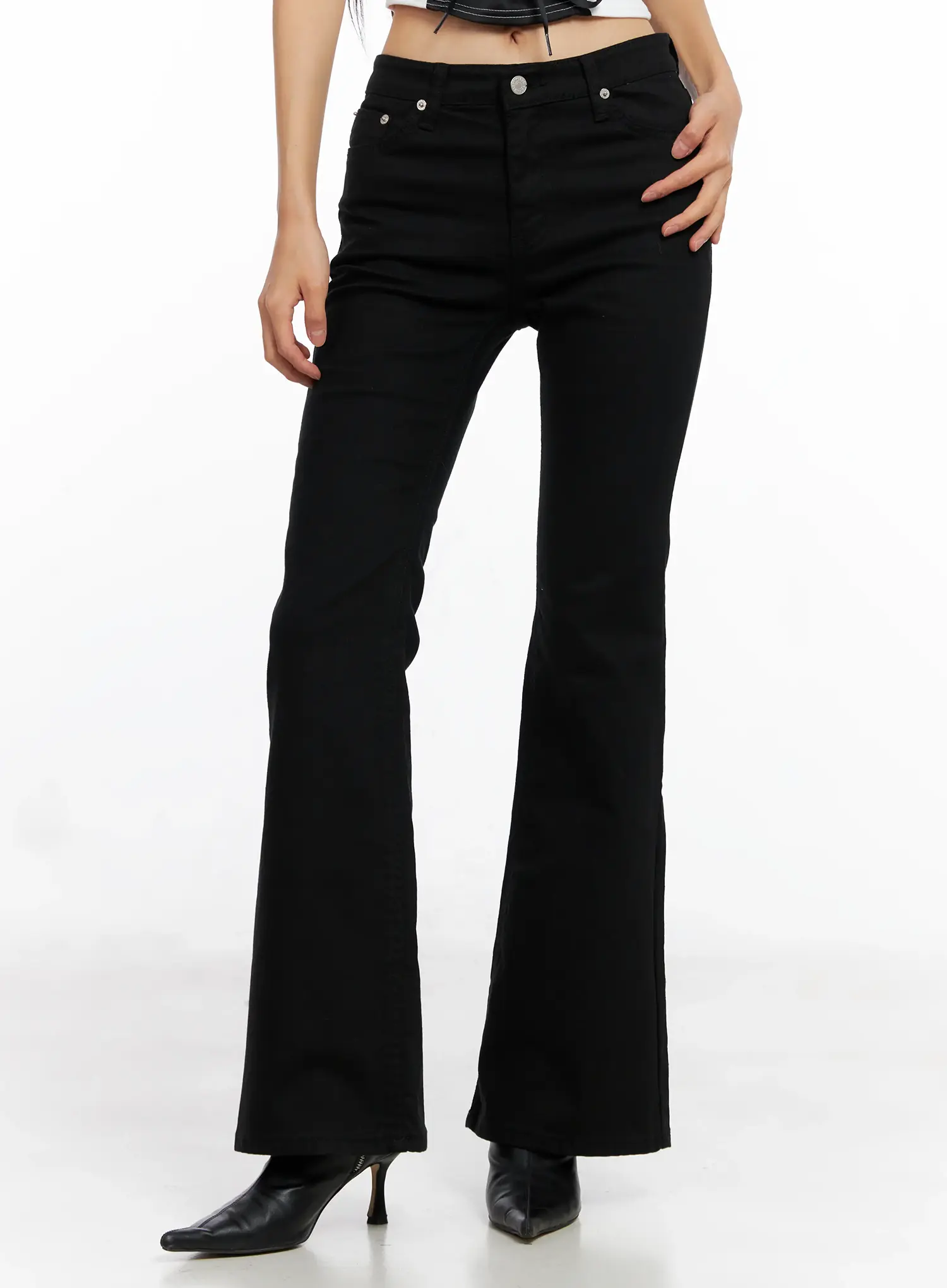Paris Studded Bootcut Cotton Pants CO528