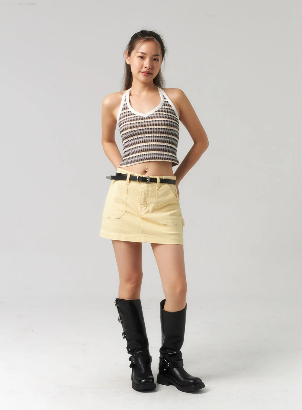 Pastel Color Mini Skirt CU330 - Image 13