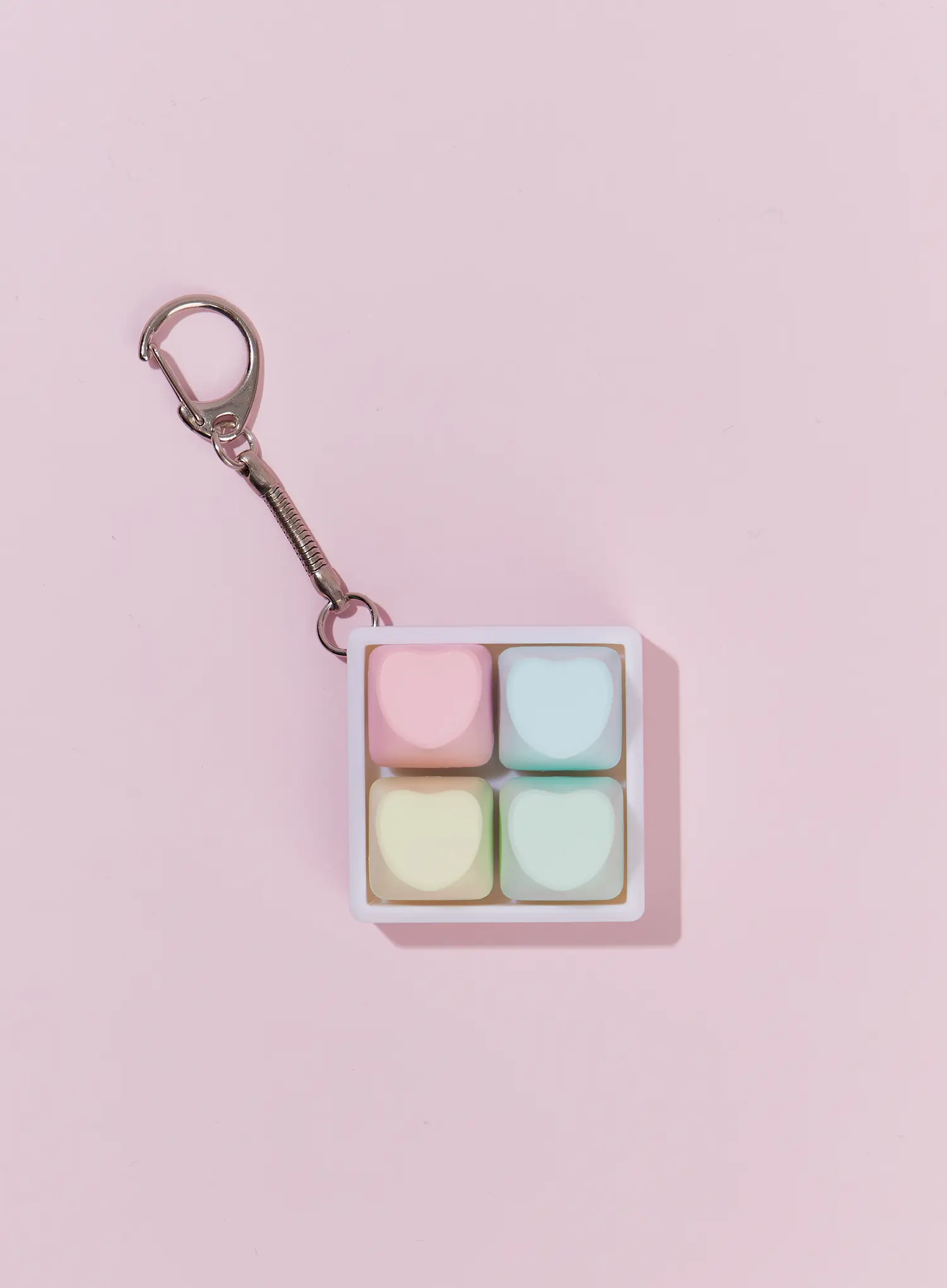 Pastel Heart Keycap Keyring IM527