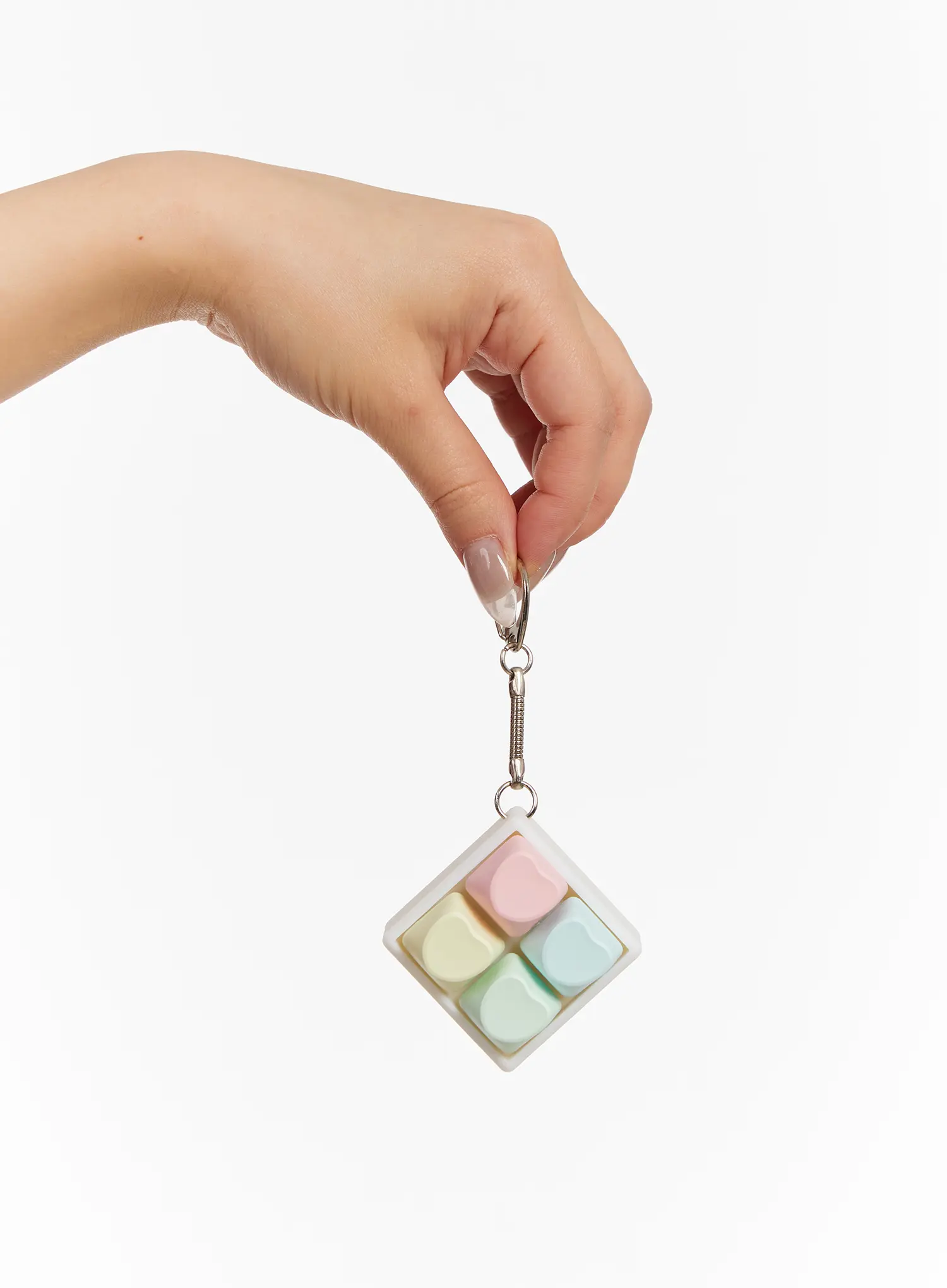 Pastel Heart Keycap Keyring IM527 - Image 5