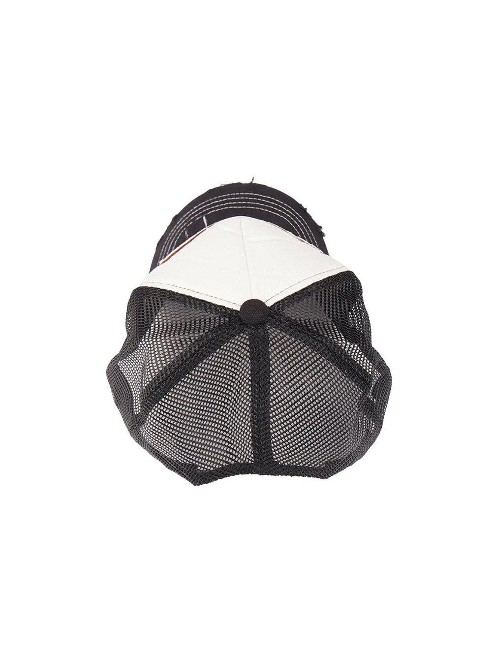 Patched Destroyed Denim Cap CM503 - Image 12
