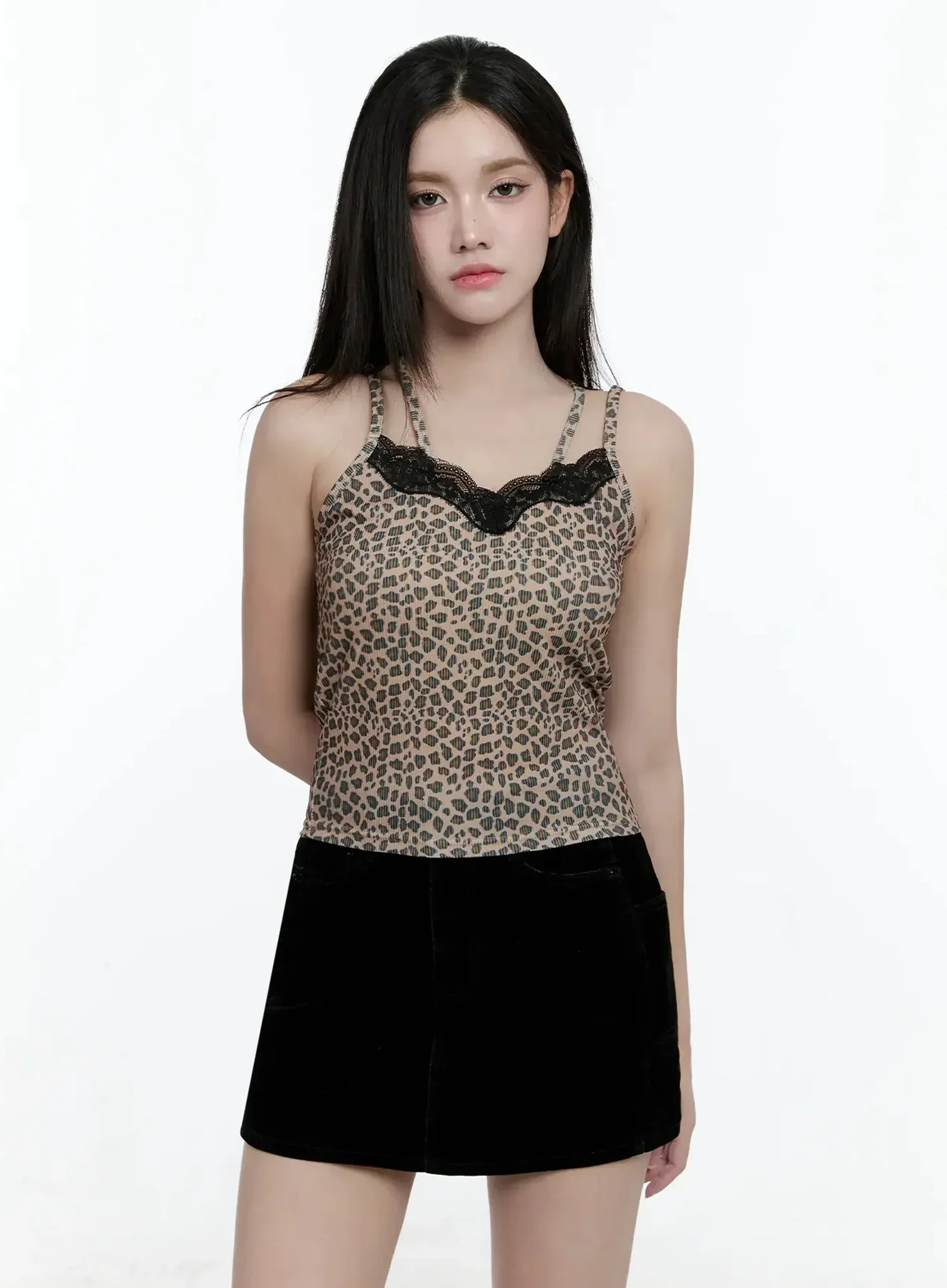 Patterned Lace Cami Top IO527 - Image 13