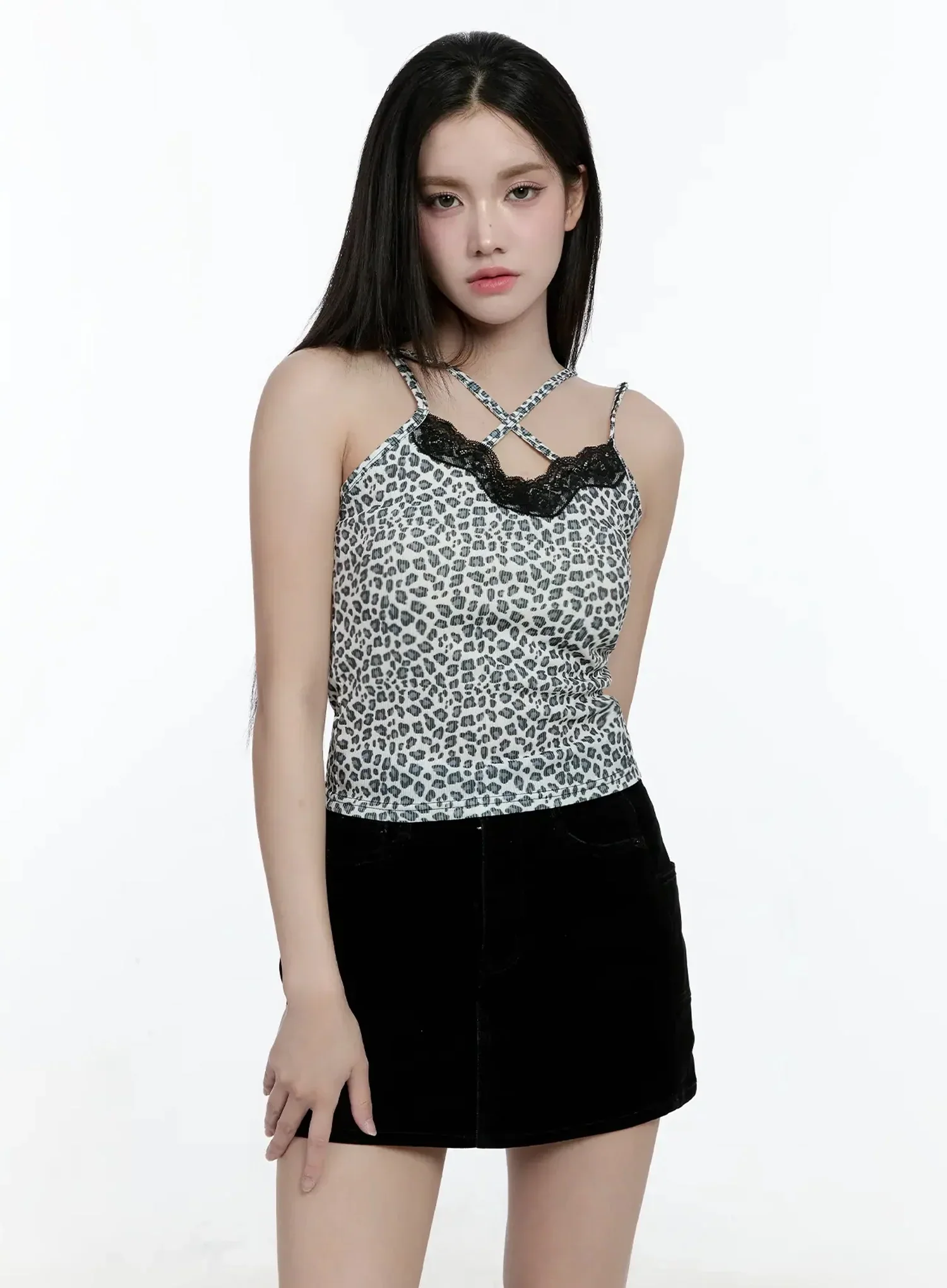 Patterned Lace Cami Top IO527 - Image 6
