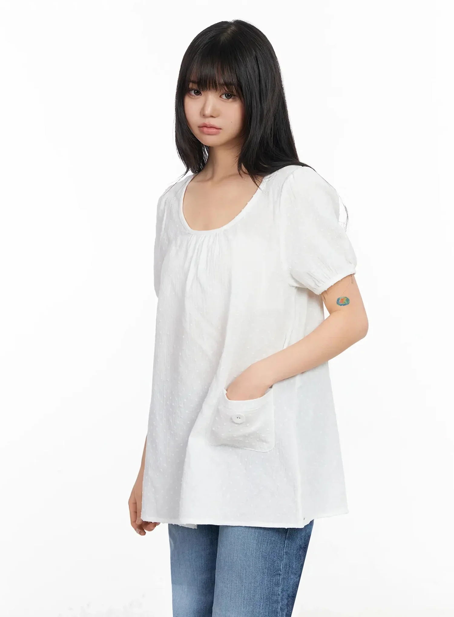Patterned Tunic Layer Dress IA523 - Image 2