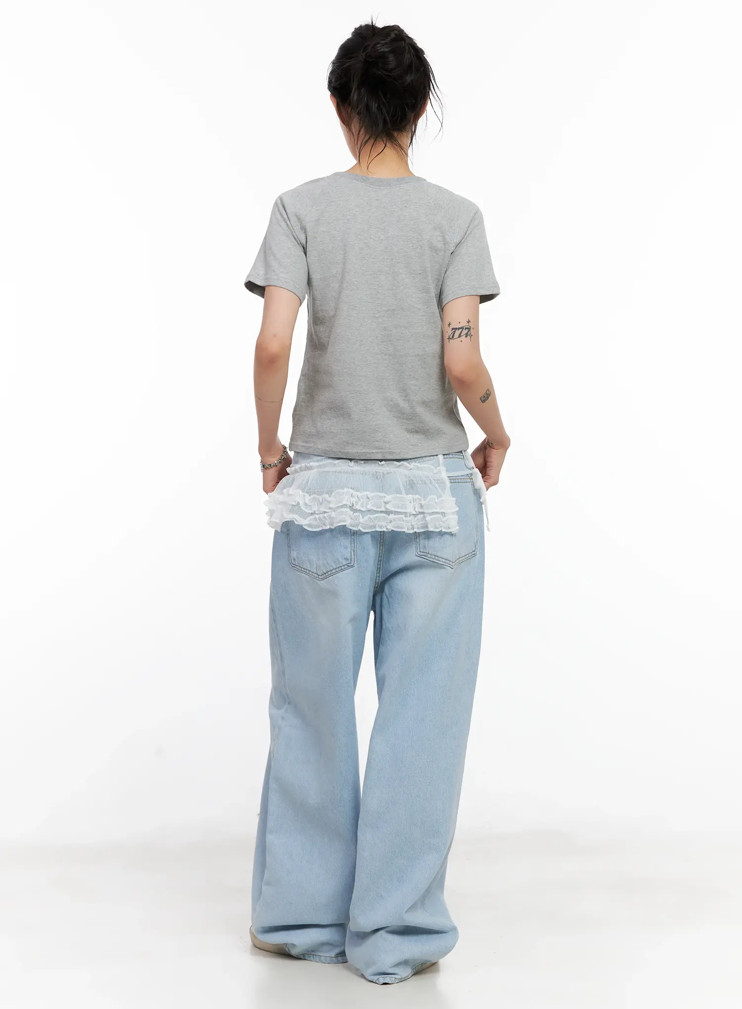 Pause Graphic Cropped Tee CL528 - Image 8