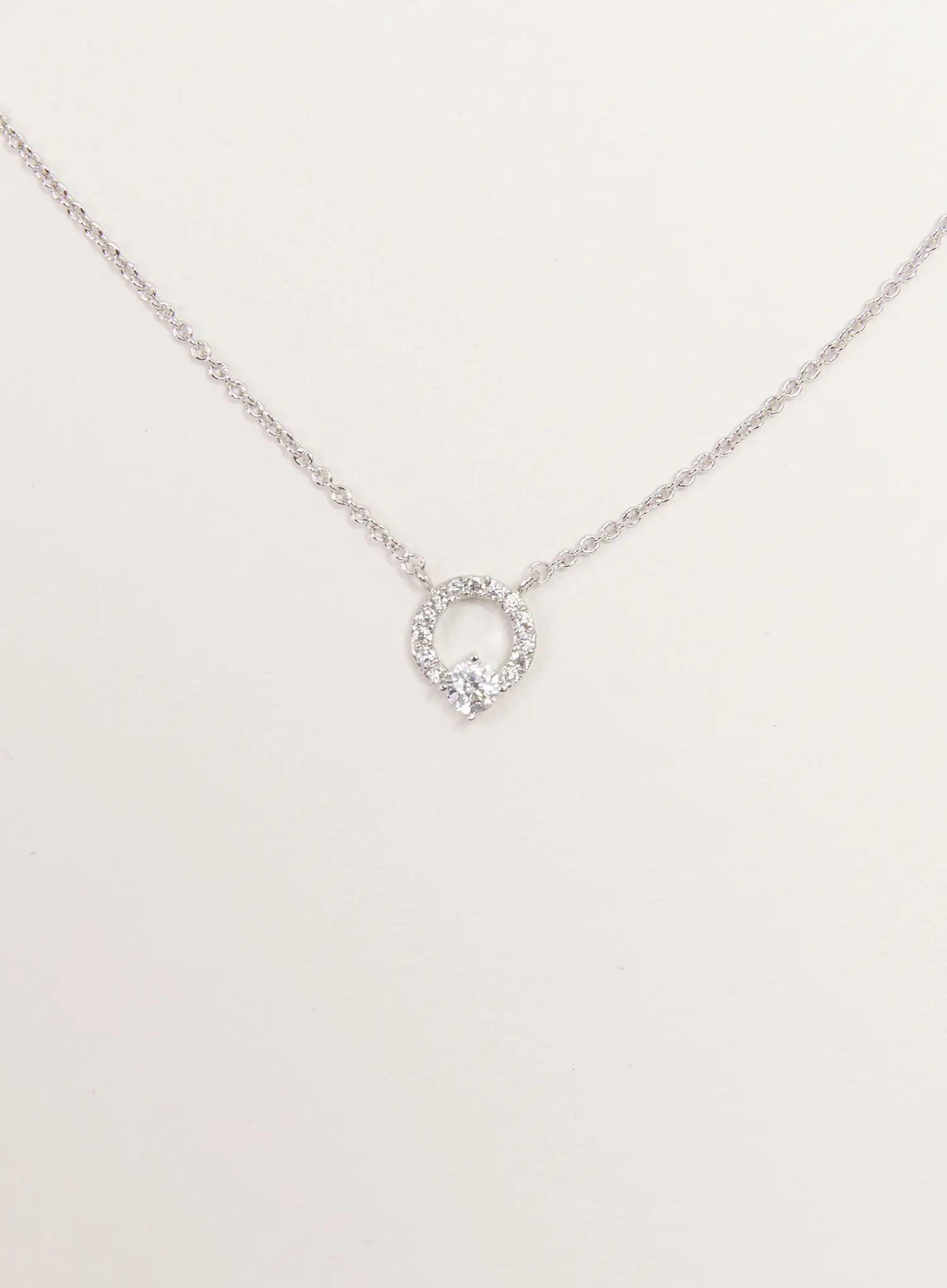 Petite Ring Cubic Necklace IS517 - Image 5
