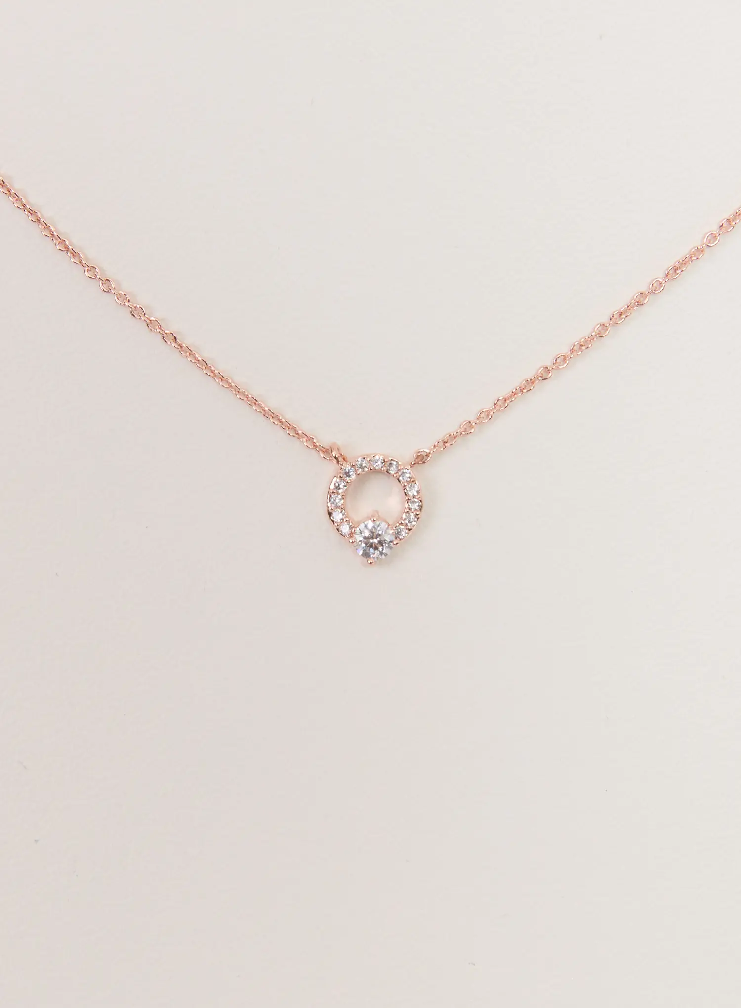 Petite Ring Cubic Necklace IS517 - Image 6