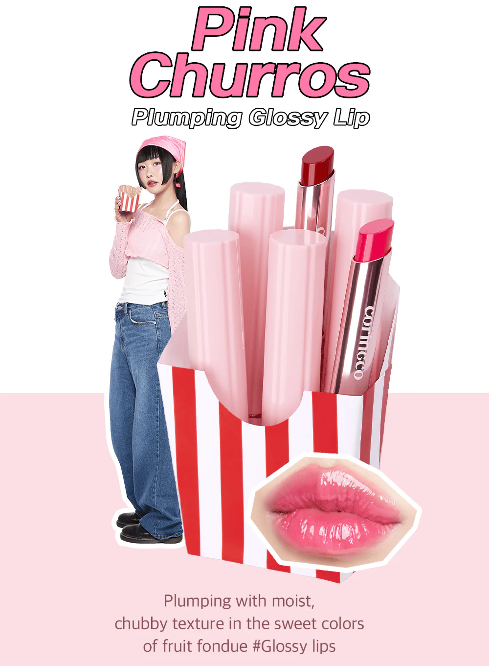 Pink Churros Plumping Glossy Lip (2g) - Image 11