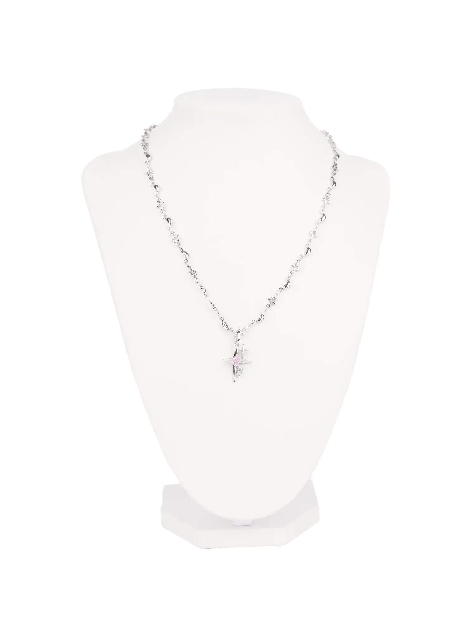 Pink Star Pendant Necklace CJ523 - Image 4