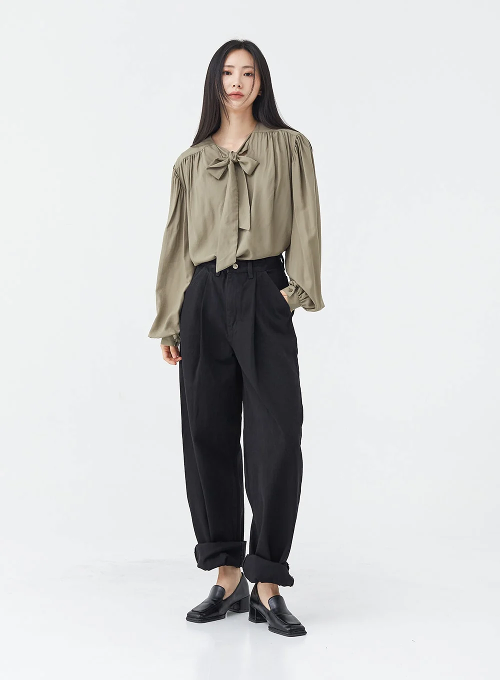 Pintuck Black Jeans OG18 - Image 5