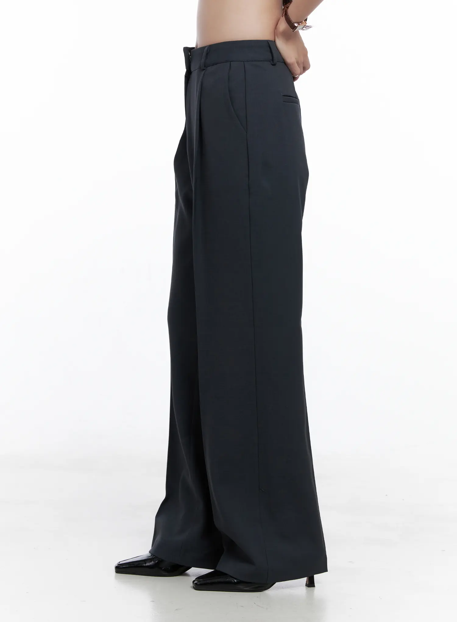 Pintuck Tailored Trousers CS523 - Image 3