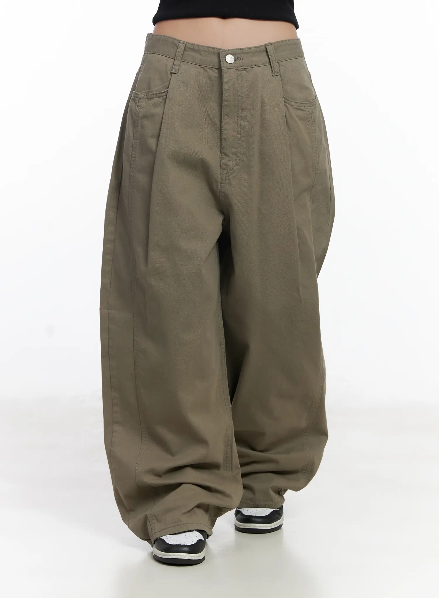 Pintuck Wide-Leg Pants CJ530 - Image 10
