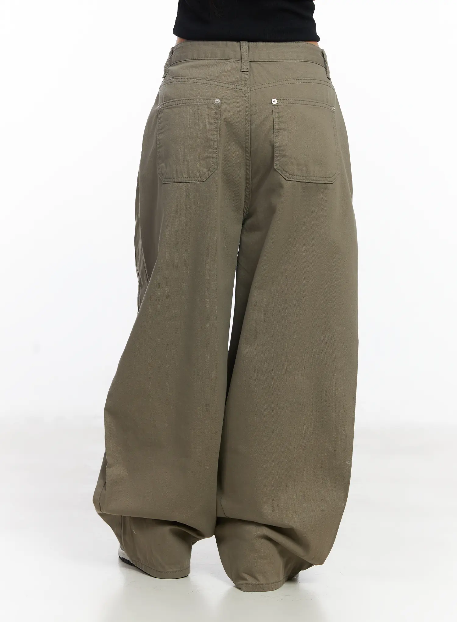 Pintuck Wide-Leg Pants CJ530 - Image 4