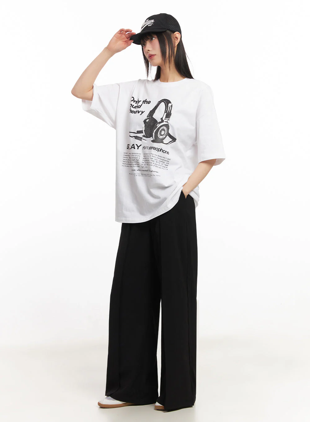 Pintuck Wide-Leg Slacks IY502 - Image 9