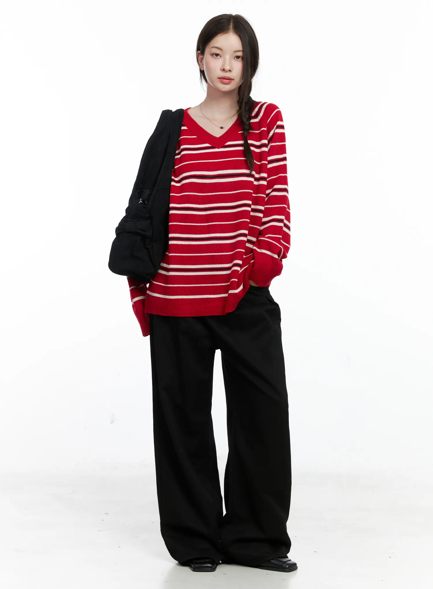 Pintuck Wide Pants CO503 - Image 2
