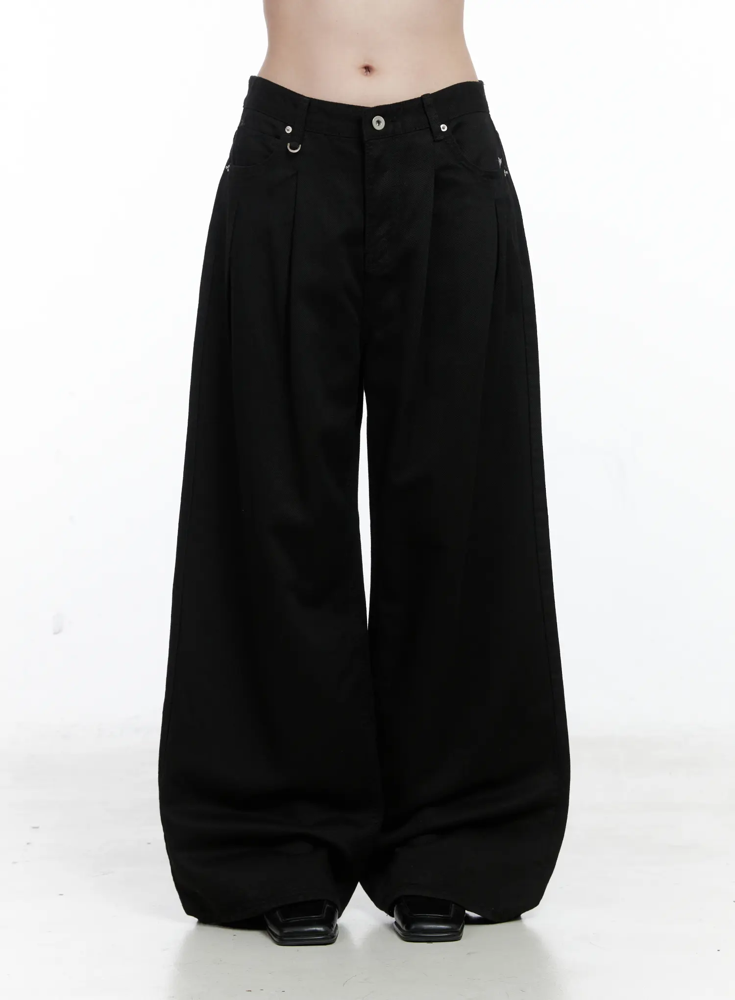 Pintuck Wide Pants CO503 - Image 9