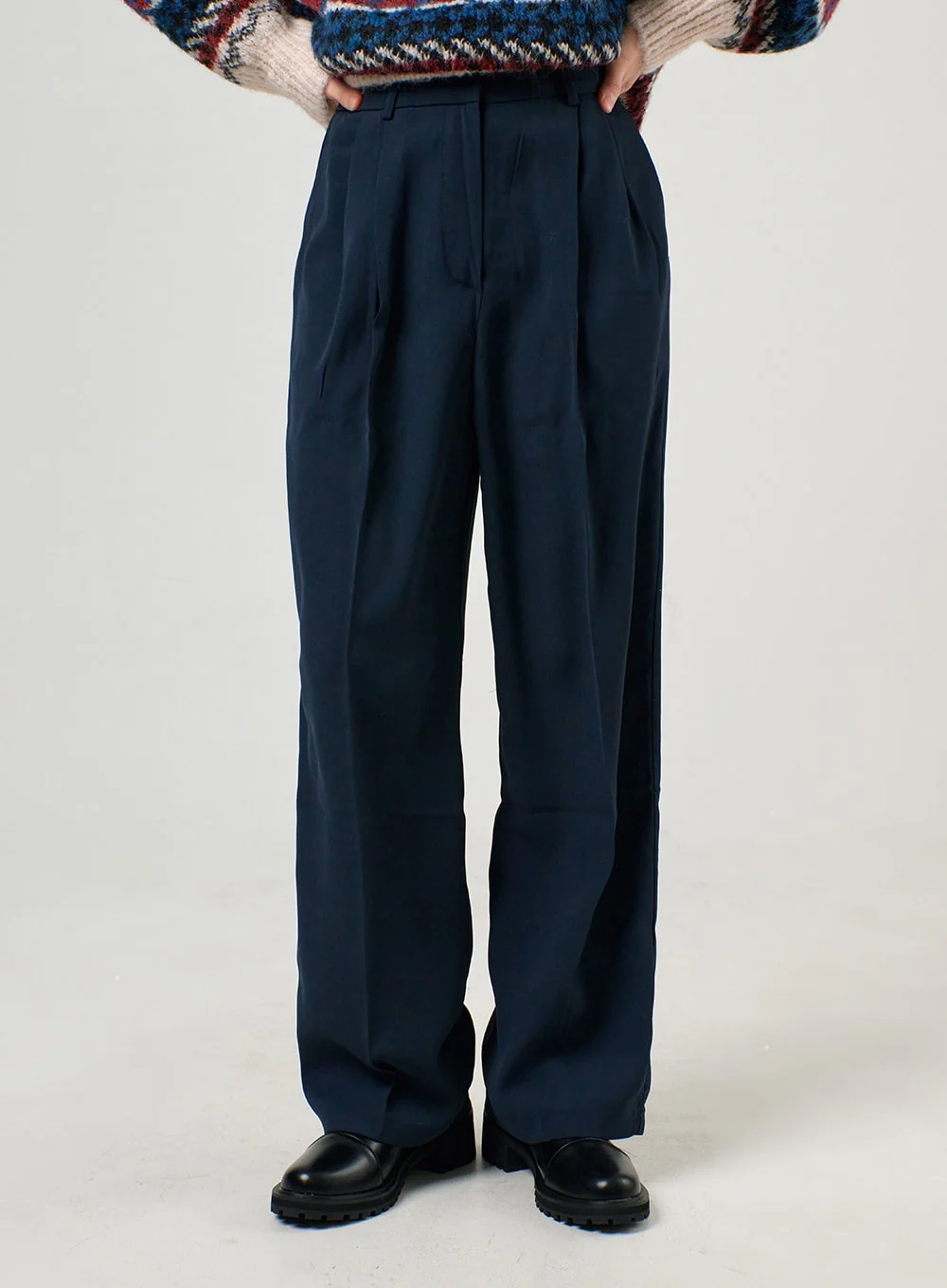 Pintuck Wide Pants OF405 - Image 2