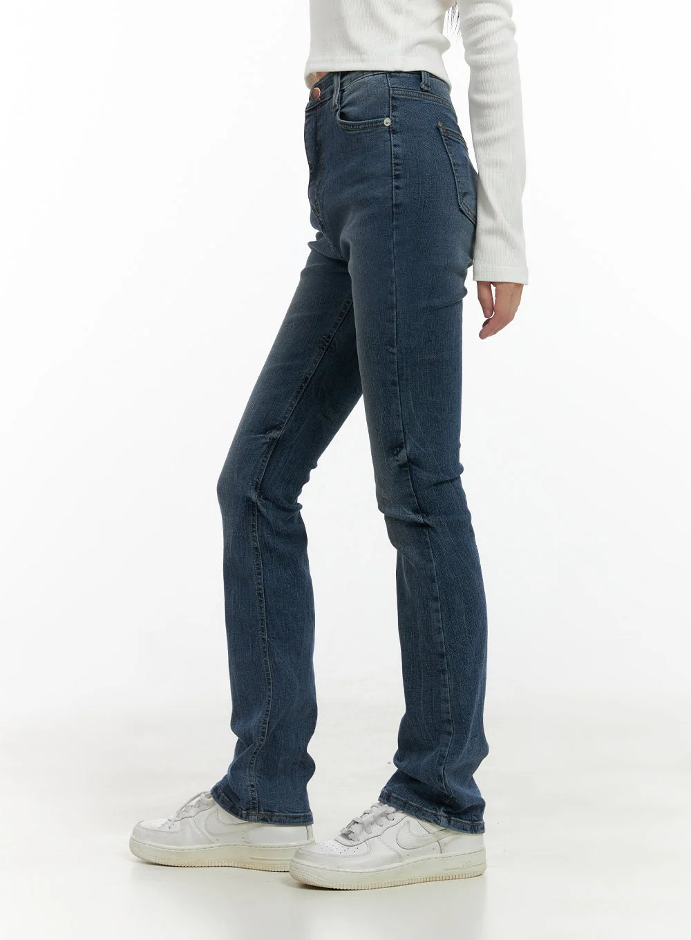 Pixie Slim Washed Bootcut Jeans CG427 - Image 5
