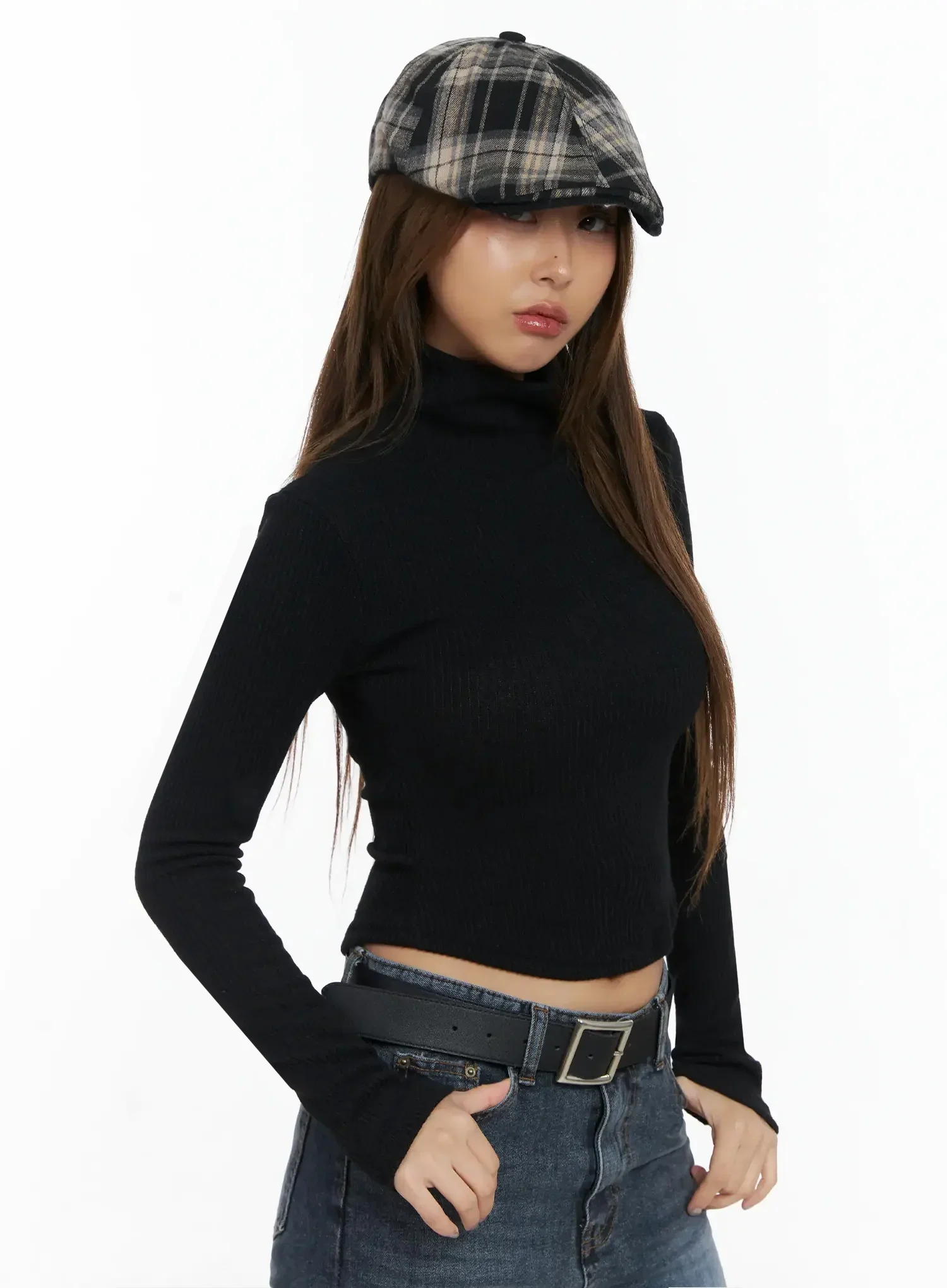 Plaid Flat Cap ID503 - Image 2