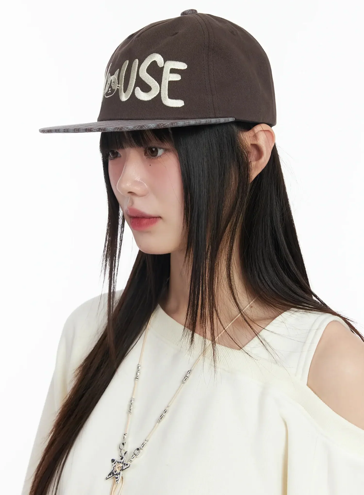 Plaid Graphic Baseball Cap IM523 - Image 6